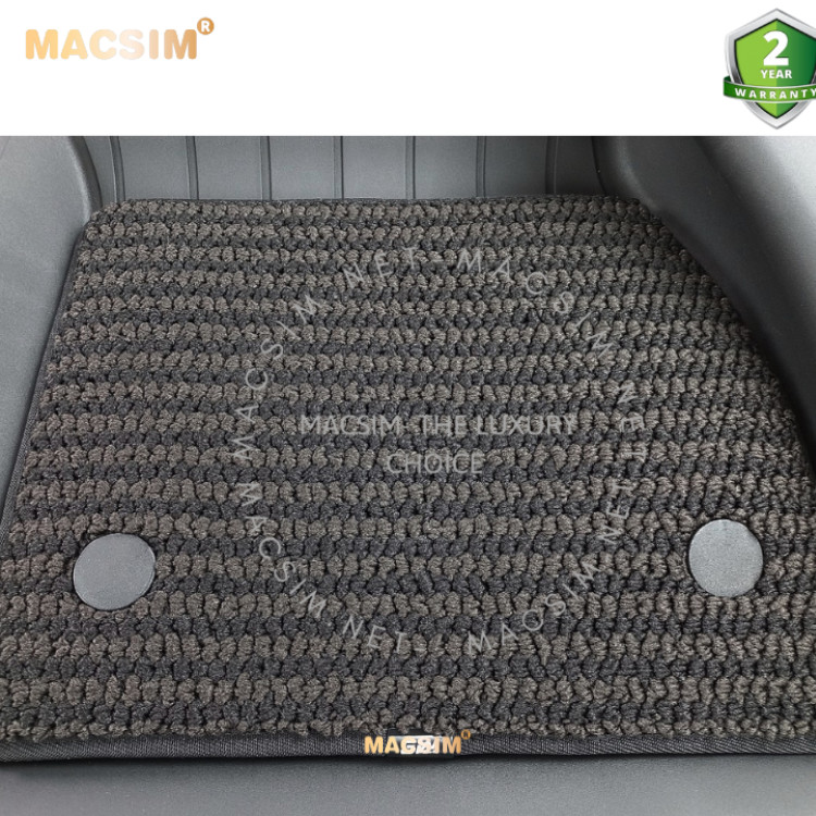 Thảm lót sàn 2 lớp xe ô tô LANDROVER EVOQUE 2020+ Nhãn hiệu Macsim 3W chất liệu nhựa TPE đúc khuôn cao cấp - màu đen