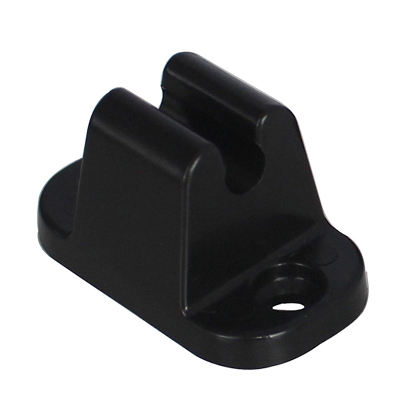 2xT Shape Nylon Door Stop Retainer for Camper RV Caravan Motorhome Black