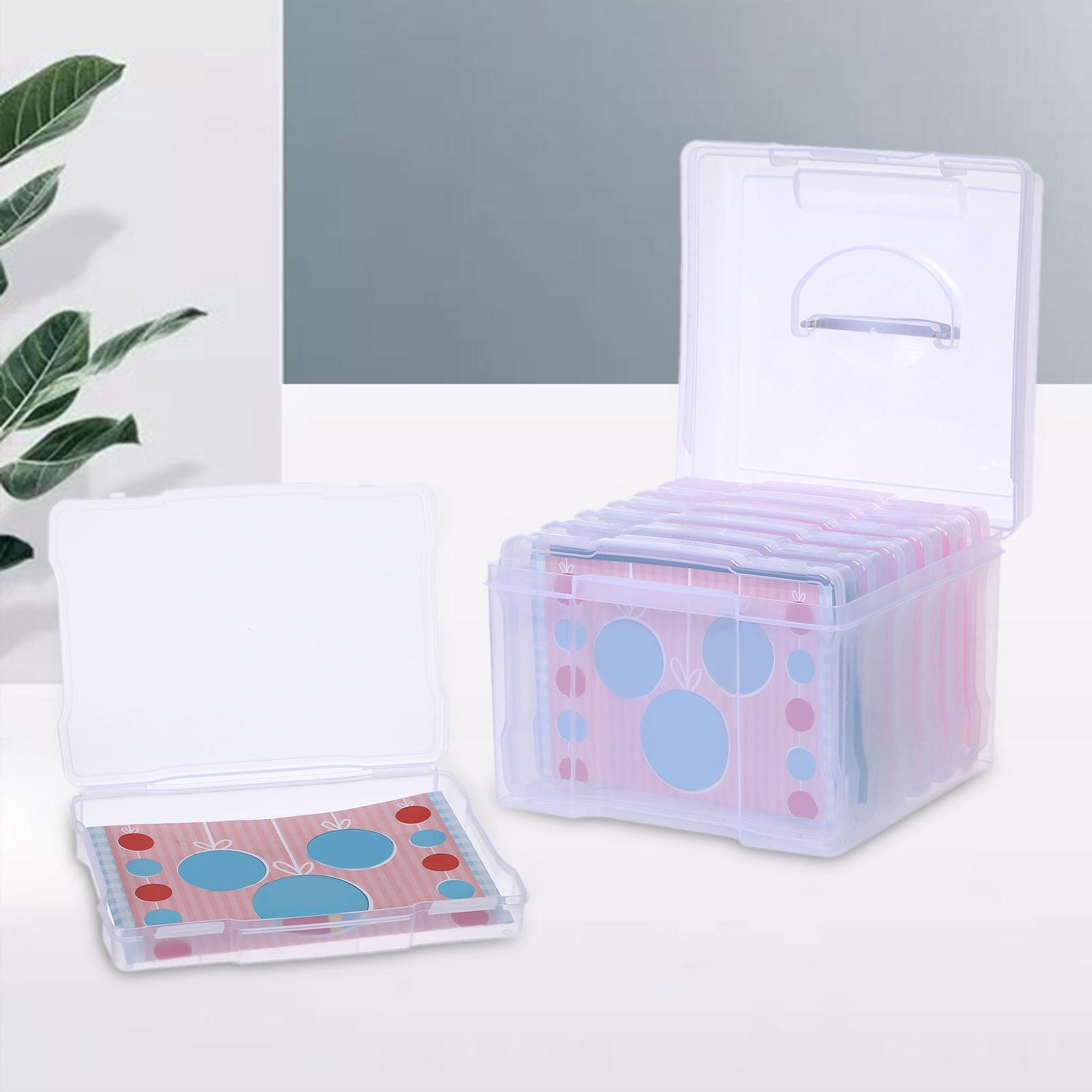 Greeting Card Storage Box Photos Organizer Box for Office Scrapbook Stickers