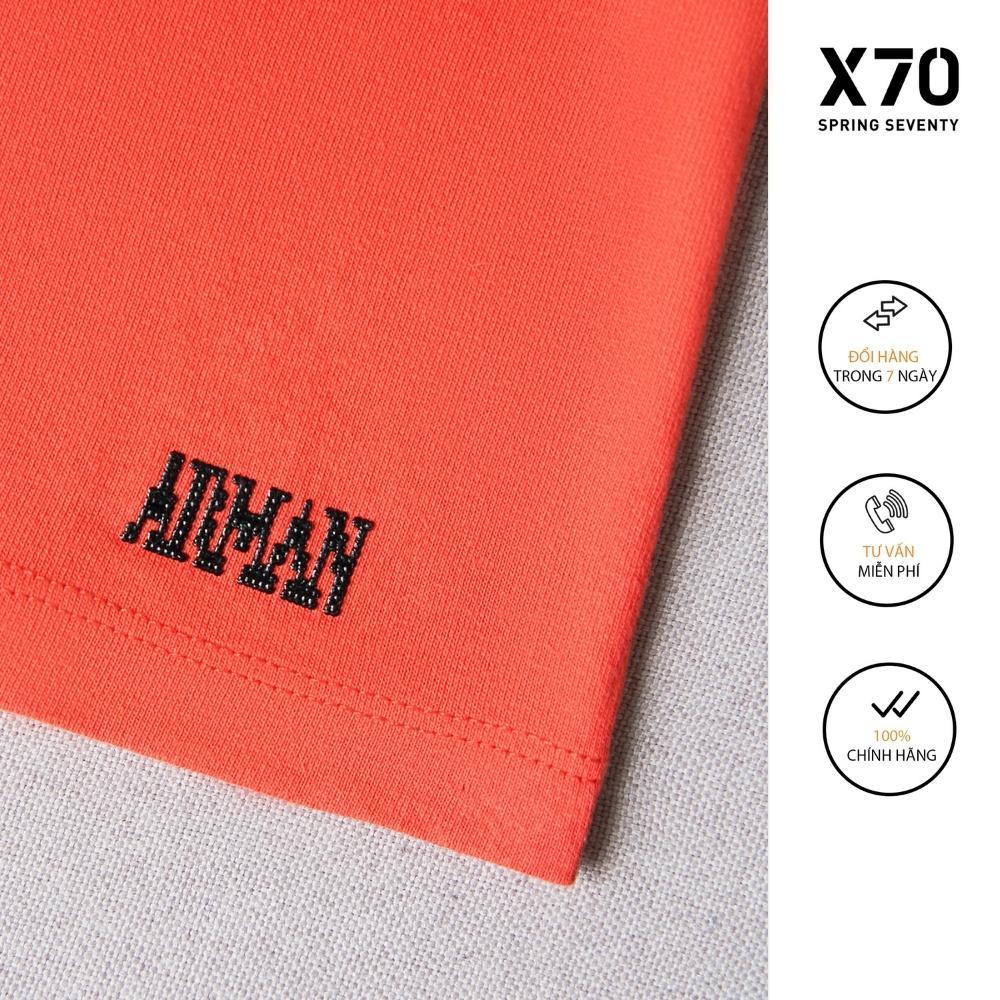 Áo Thun Nam Tay Ngắn Kiểu Dáng Cổ TIm Thiết Kế Thời Trang X70 - 06410052