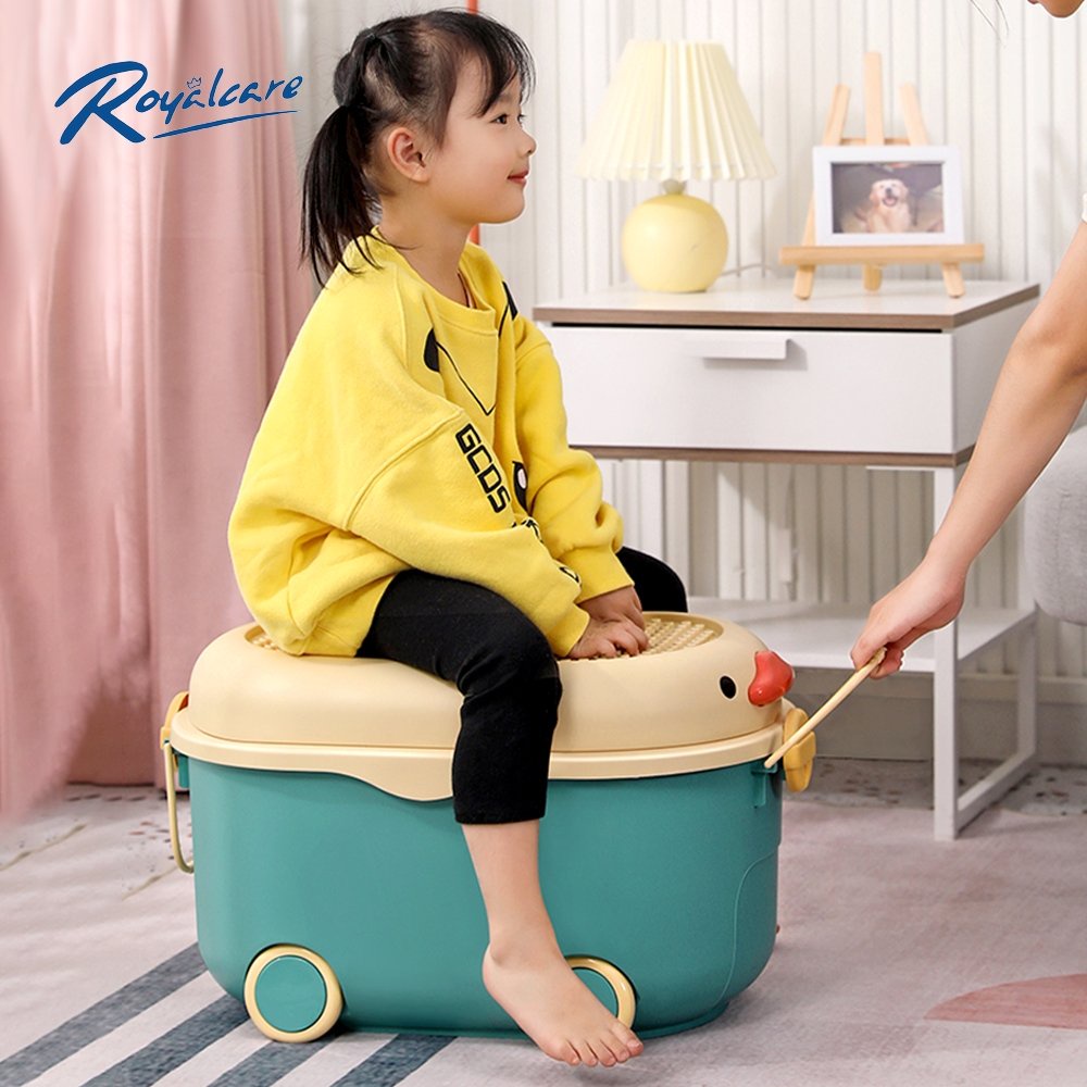 Thùng đựng đồ chơi có bánh xe đa năng ROYALCARE 8800/8637- cùng bé tạo thói quen gọn gàng, ngăn nắp