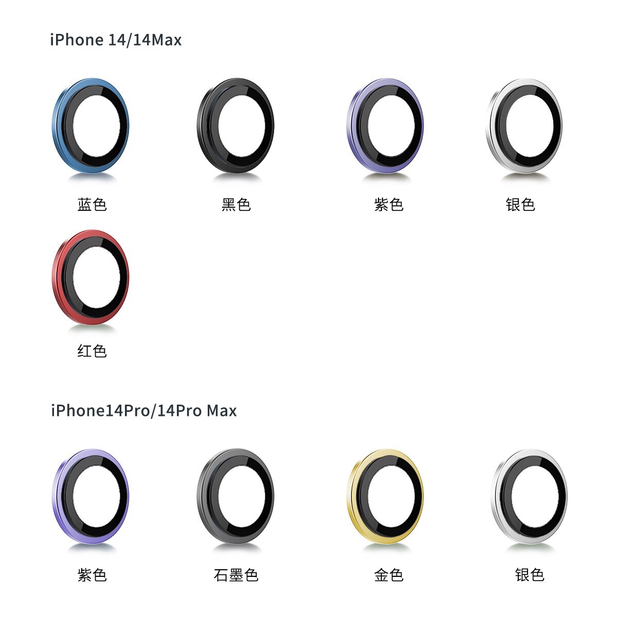 Kính Camera Wiwu Lens Guard Cho Iphone 14 Bảo Vệ Chống Trầy Xước Được Làm Bằng Kính Cường Lực, Khung Hợp Kim Nhôm - Hàng Chính Hãng