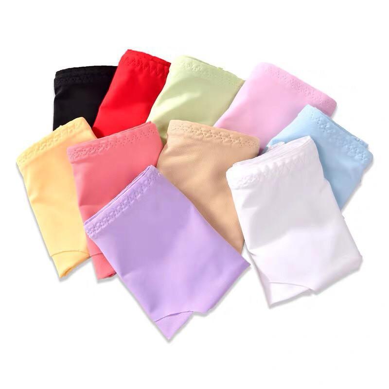 Quần lót nữ thun lạnh đúc su không đường may mặc trong váy;Quần lót nữ thun lạnh đúc su không đường may