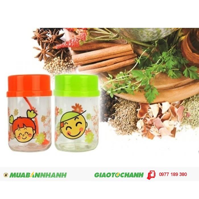 Bộ 2 lọ thủy tinh đựng gia vị