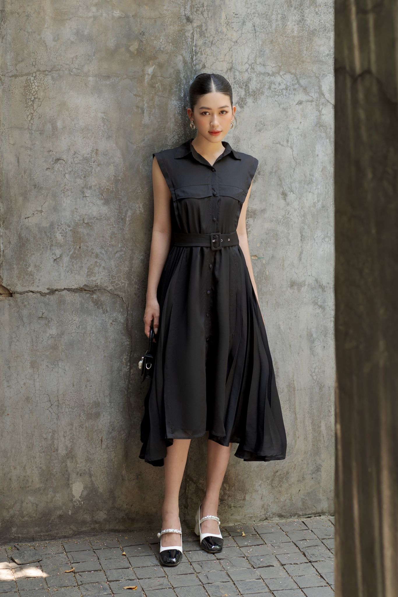 OLV - Đầm Martha Belted Chemise Dress