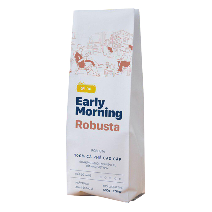 Cà Phê Nguyên Hạt Cao Cấp Early Morning - Robusta (500G)