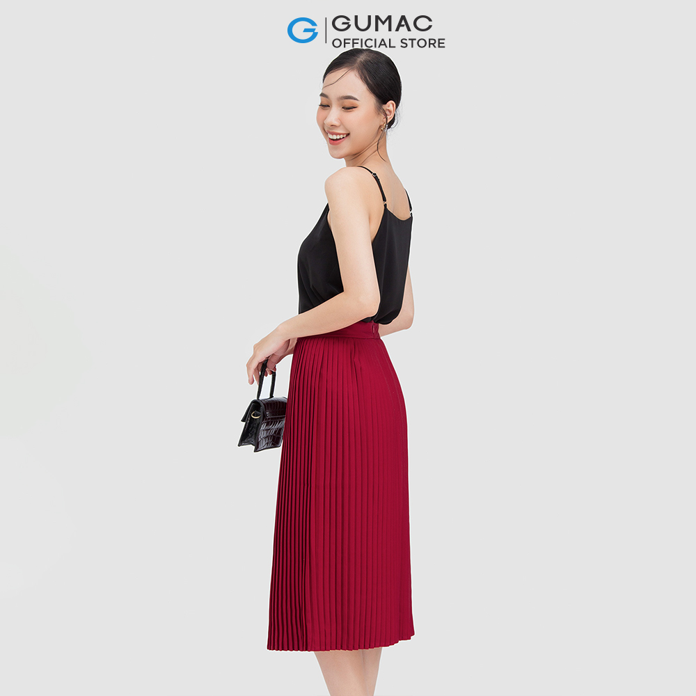 Chân váy GUMAC VC05050 dập ly dễ thương