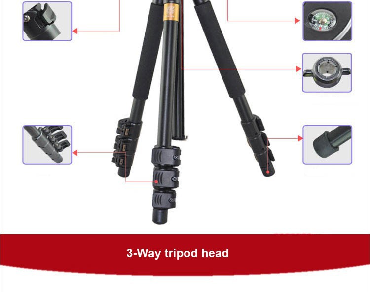 CHÂN MÁY ẢNH TRIPOD BEIKE Q-470 - HÀNG NHẬP KHẨU