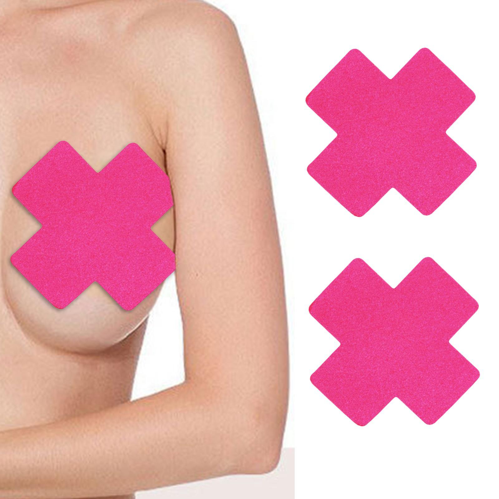 2 Pieces Breast Cover Thin Disposable Breast Petal for Wedding Party Holiday