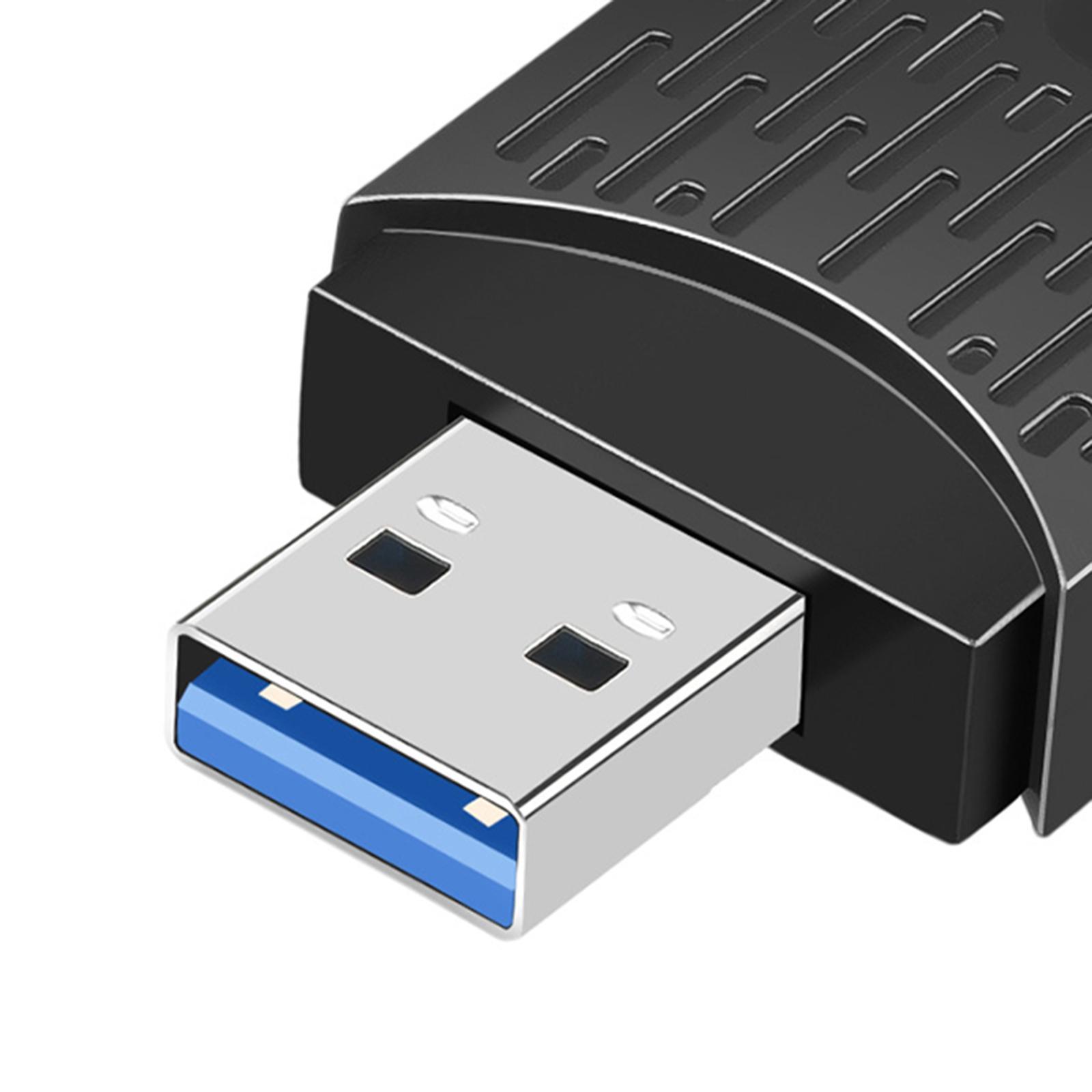 USB WiFi Adapter 5GHz 1201Mbps 574Mbps WiFi for Desktop Laptop
