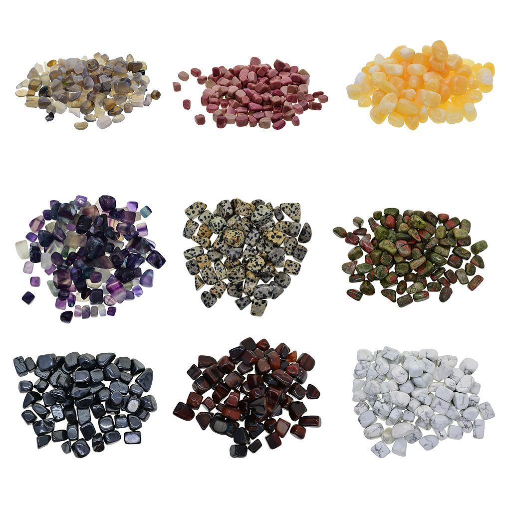 450g Turquoise Tumbled Stones Polished Agate Quartz Crystal Stone for Jewelry Making Craft