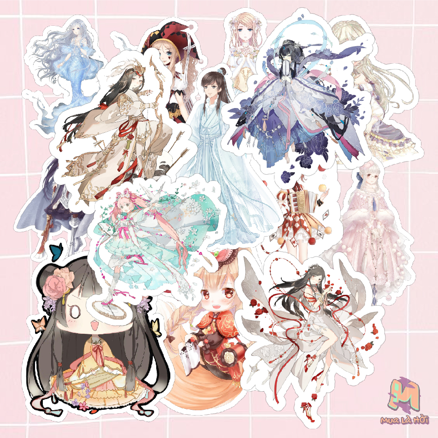 Miếng dán Stickers chủ đề Ngôi sao thời trang 360Mobi