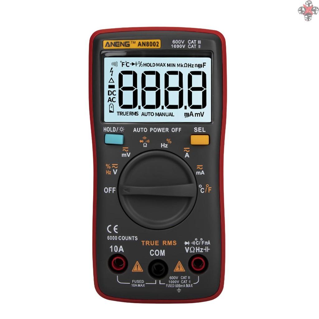 Đồng Hồ Vạn Năng Kỹ Thuật Số Aneng An8002 6000 Kèm Phụ Kiện