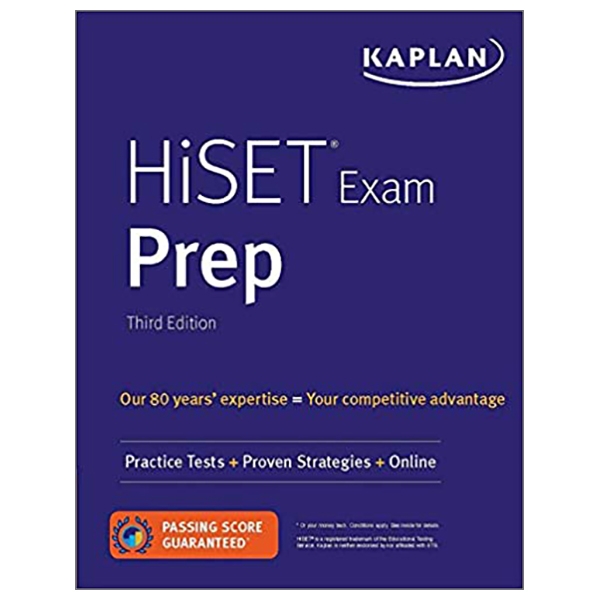 HiSET Exam Prep: Practice Tests + Proven Strategies + Online (Kaplan Test Prep)