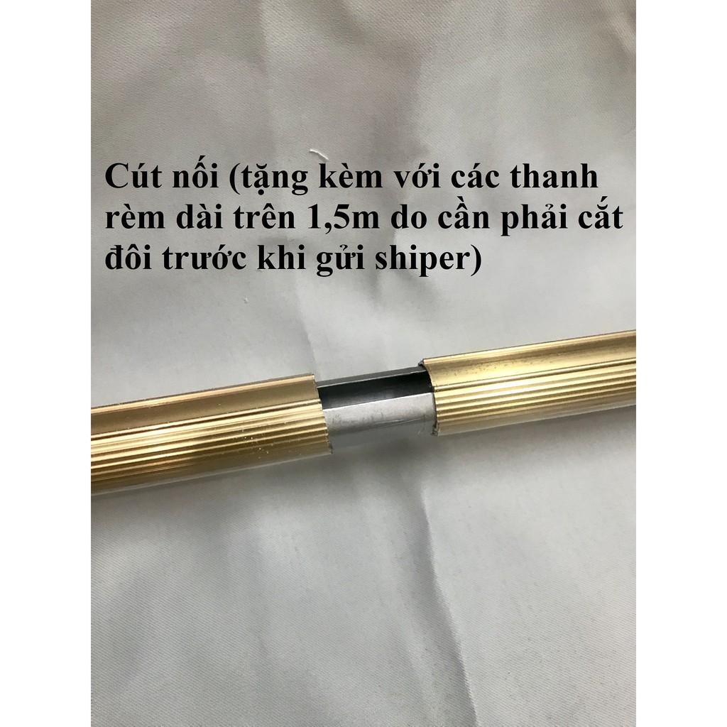 Thanh Treo Rèm 1 LỚP - Lắp PHỦ NGOÀI cửa (đã bao gồm bộ lắp)