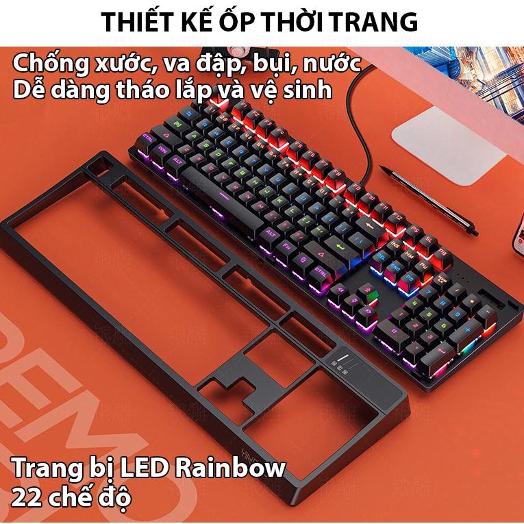 Bàn phím cơ Coputa Bàn phím máy tính laptop Full LED có dây K300