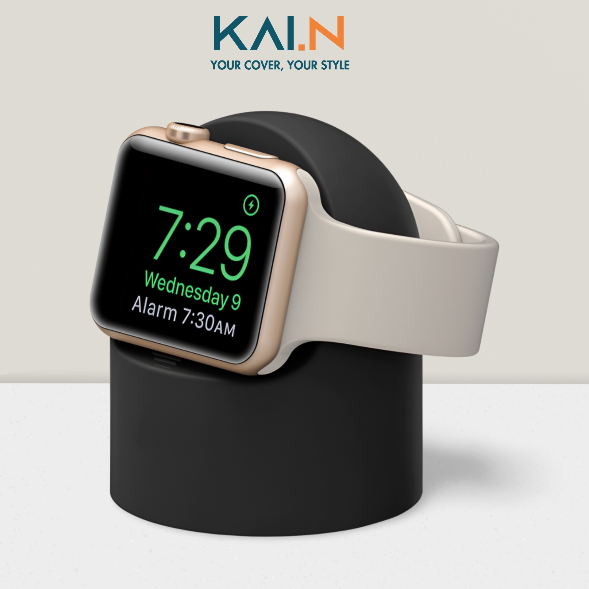 Giá Đỡ Dock Kai.N Silicone Stand Dành Cho Apple Watch Ultra / Apple Watch Series 1-8/SE/SE 2022 - Hàng Chính Hãng