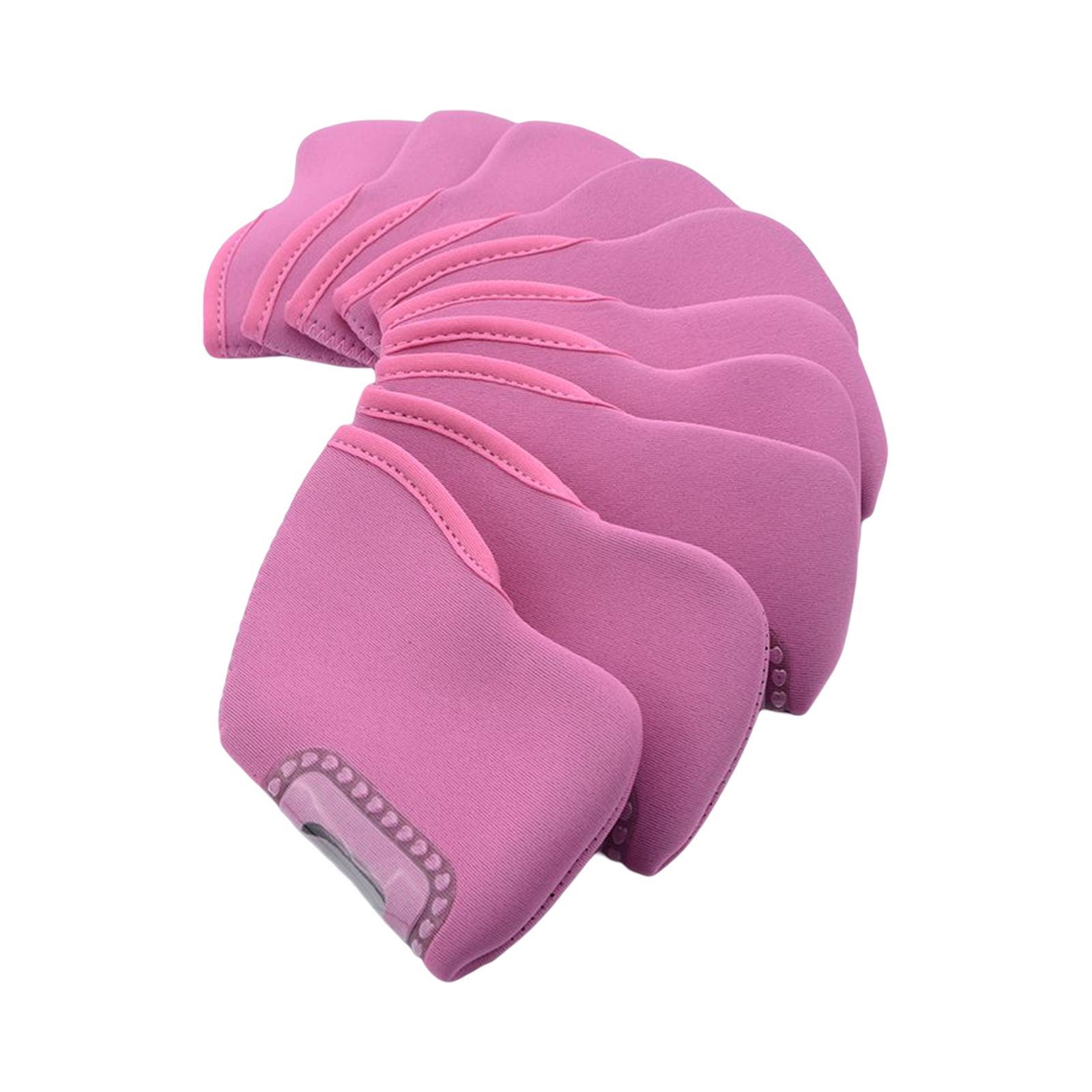 10Pcs Golf Iron Club Head Covers Golf Headcover Waterproof Golf Club Head Cover for Outdoor Sports