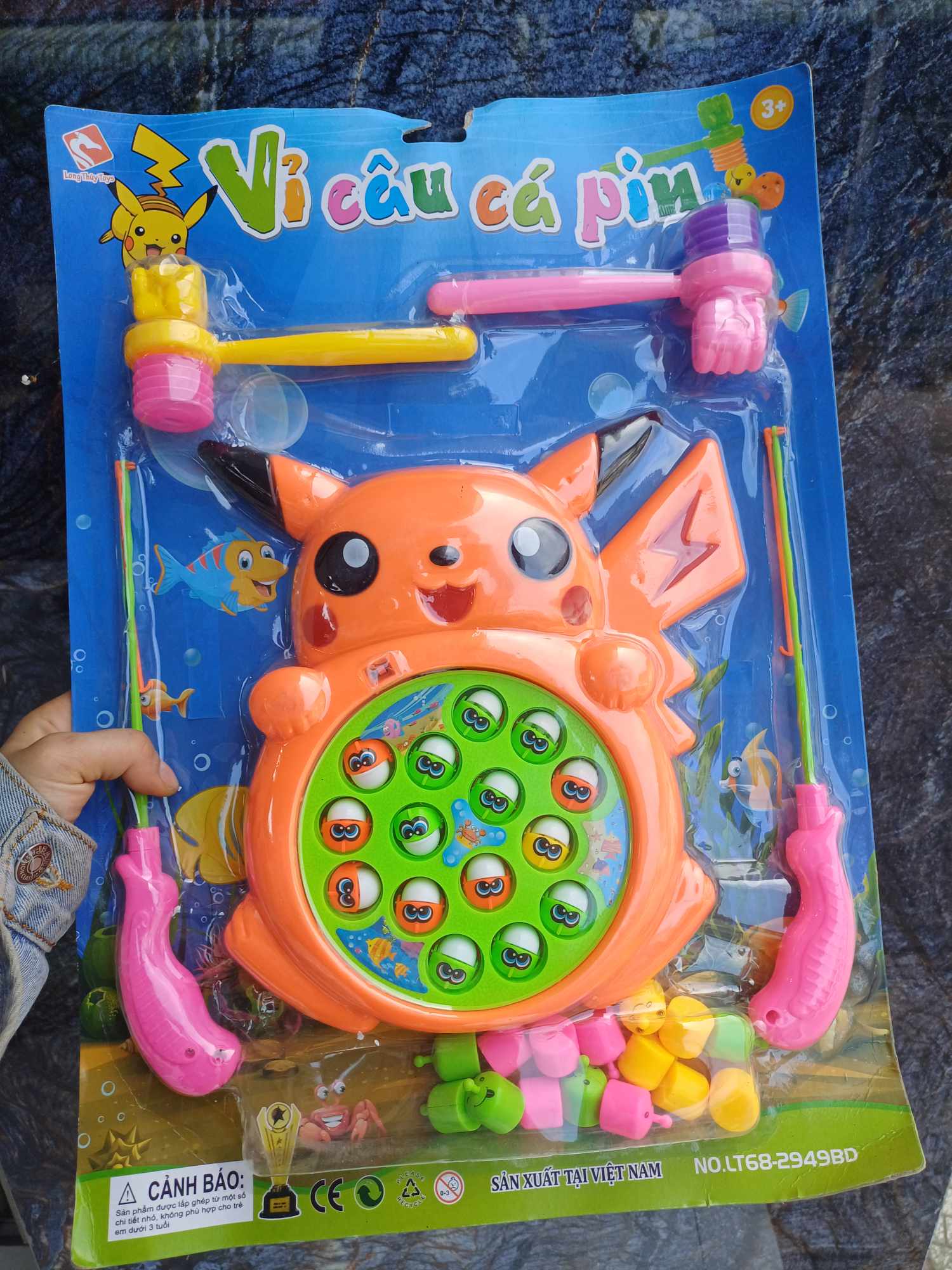 Đồ chơi câu cá đập chuột picachu