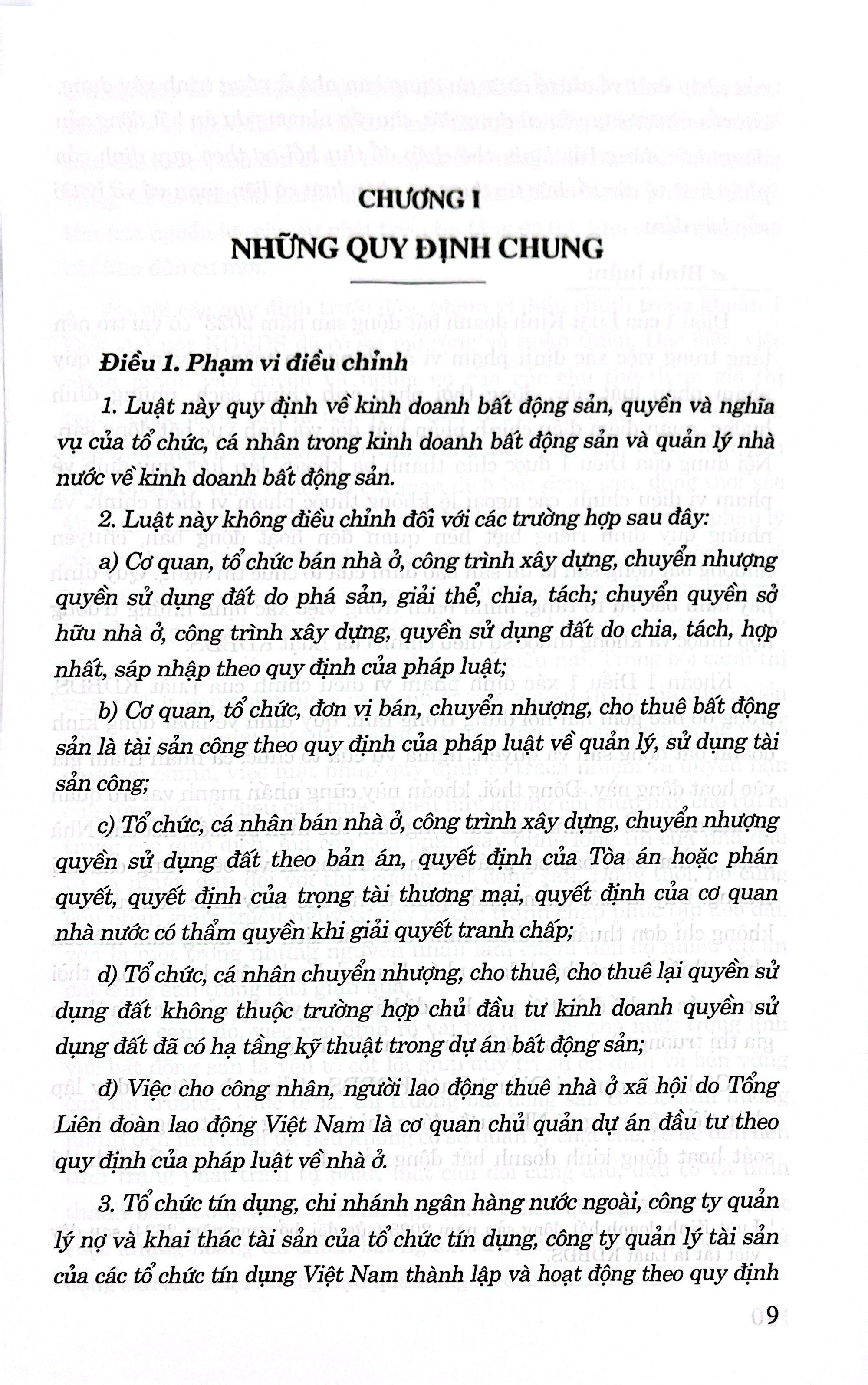 Sách - Tổng Luận Và Bình Giải Luật Kinh Doanh Bất Động Sản Năm 2023 (Được Sửa Đổi, Bổ Sung Năm 2024)