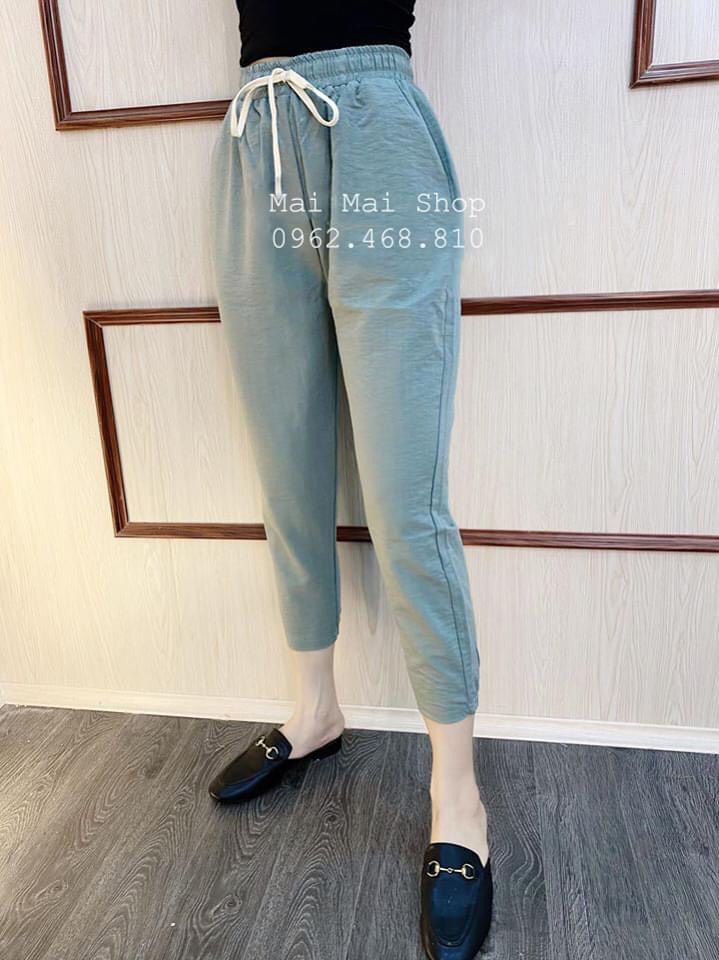 Quần baggy đũi cạp chun nhiều màu