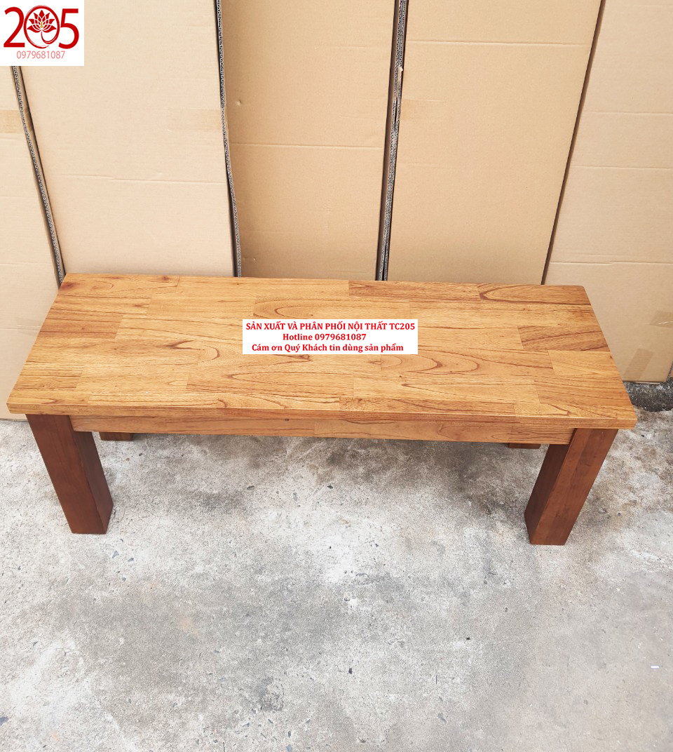 BĂNG GHẾ DÀI 1M1 - 205 TC Croll Wooden Bench