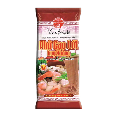 Thùng 40 gói Phở gạo lứt huyết rồng Bích Chi (200g/gói)