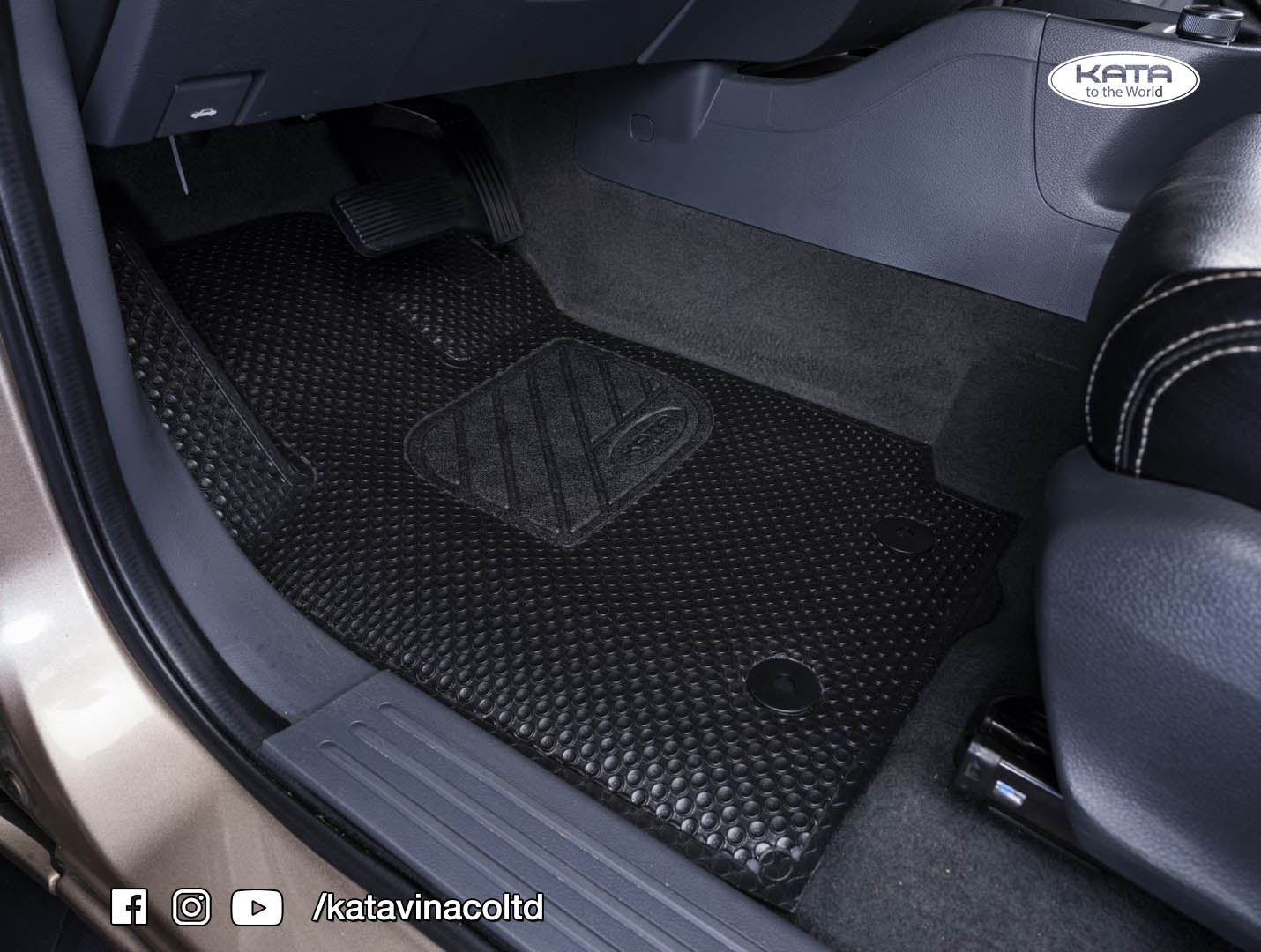 Thảm Lót Sàn KATA cho Ô Tô Ford Ranger - Phiên Bản KATA Pro viền ép nhiệt
