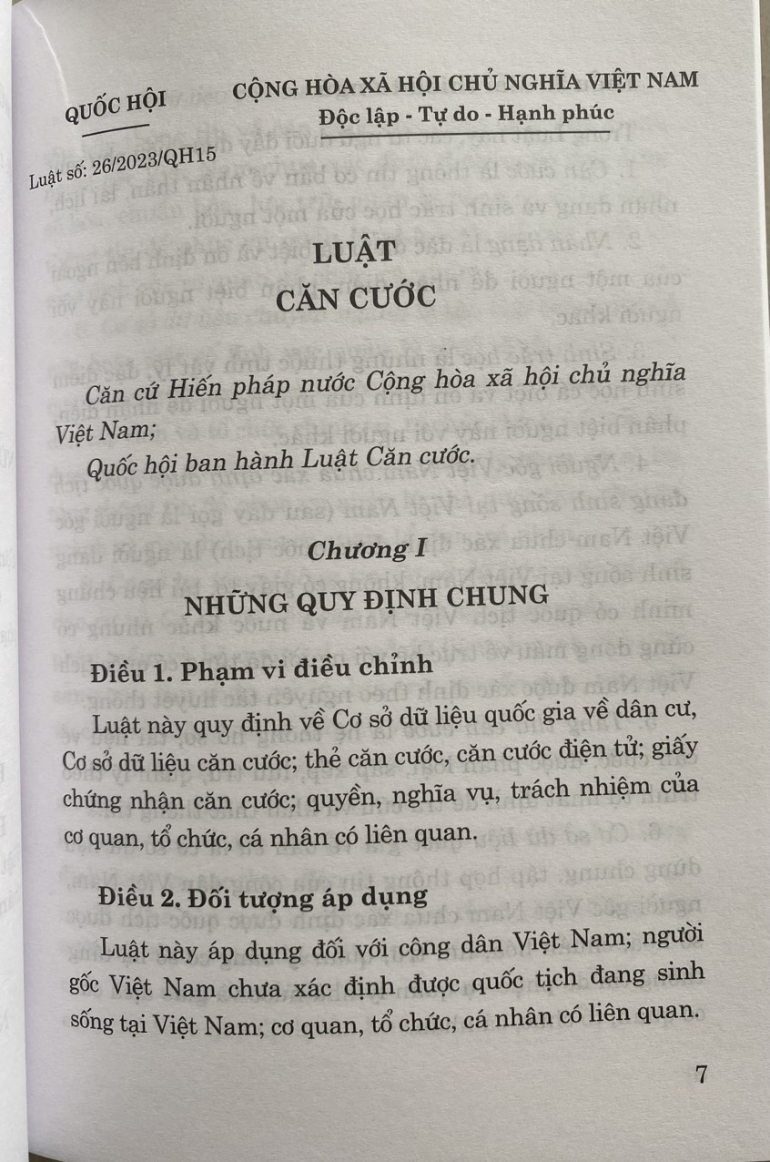 Luật Căn Cước
