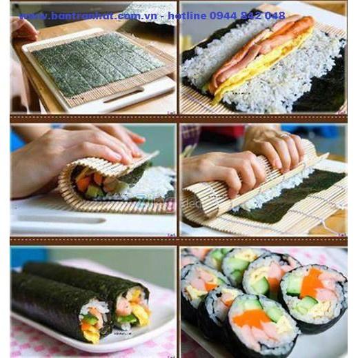 Dụng cụ cuộn sushi bằng gỗ, Mành tre cuộn sushi