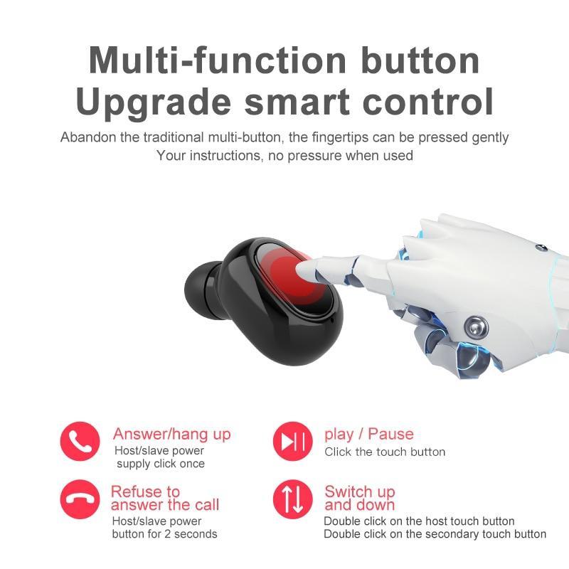 Tai Nghe Nhét Tai L21 Bluetooth 50 TWS/Đầu Cắm Kép Cho Huawei/iPhone/Samsung Điện Thoại