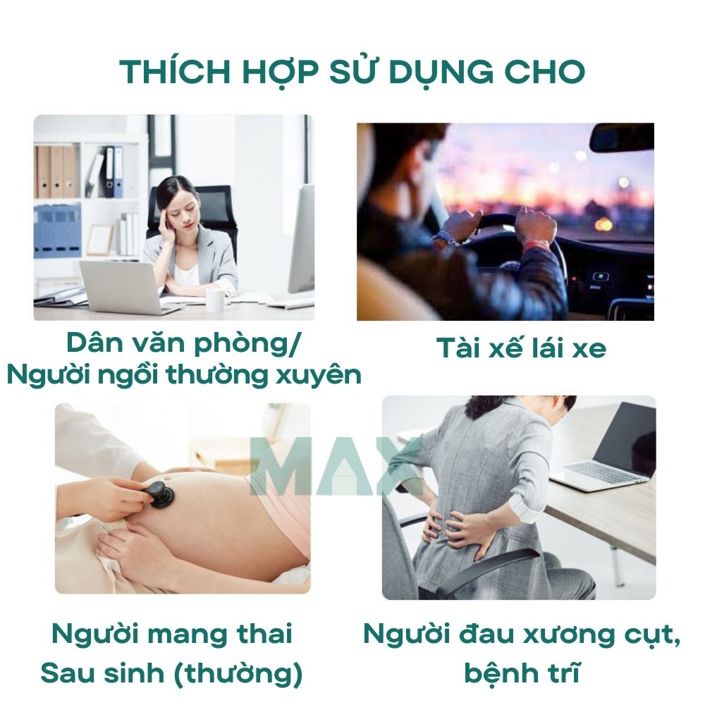 Gối Lót Ngồi Y Tế Hình Chữ O Bằng Cao Su Non Phòng Bệnh Trĩ Giảm Đau Xương Cụt 