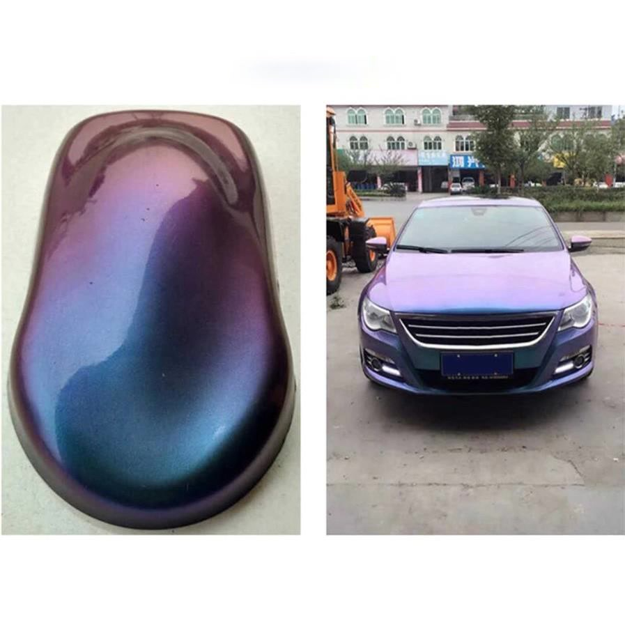 50g Sơn Màu Xanh Dương Titan chuyển Tím theo góc nhìn