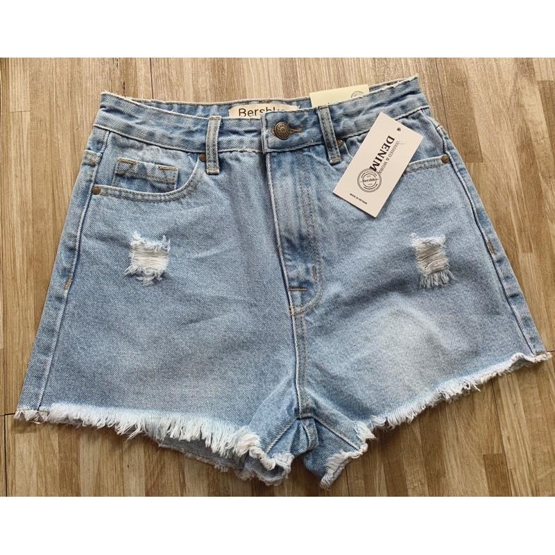 Quần Short Jeans Lưng Cao Xuất Xịn