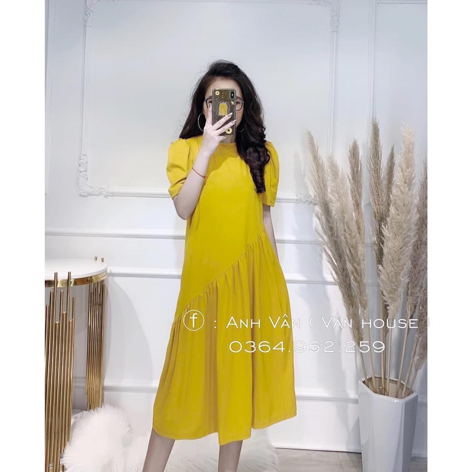 Váy phông suông thời trang,Váy bầu đẹp chất cotton 40-65kg maternity dress