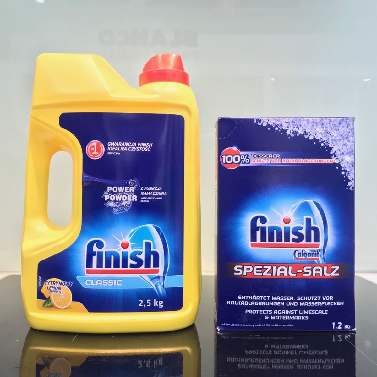 COMBO FINISH: Bột rửa bát Finish 2.5kg + Muối Finish 1.2kg