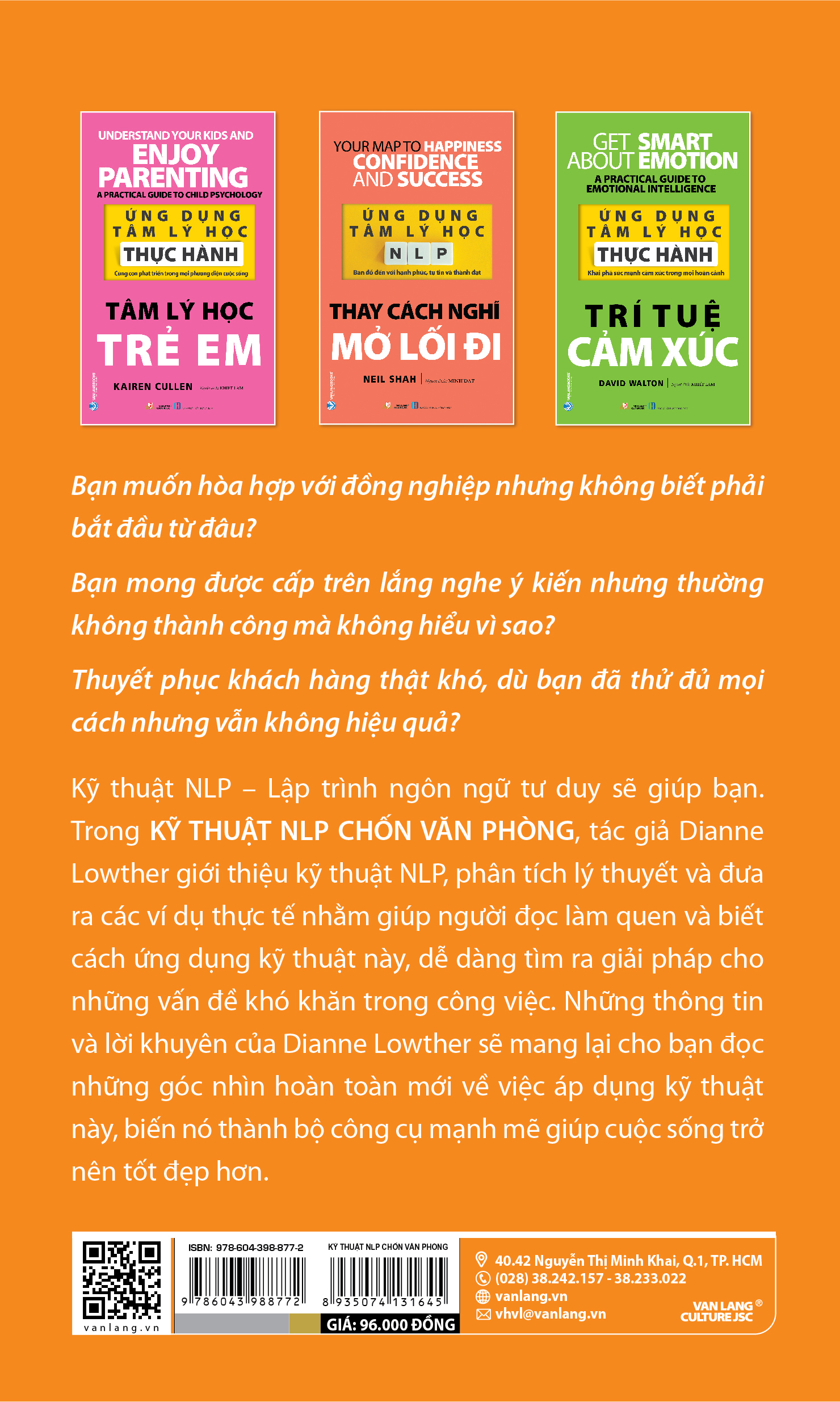 Ứng Dụng Tâm Lý Học NLP - Kỹ Thuật NLP Chốn Văn Phòng - Dianne Lowther - Vanlangbooks