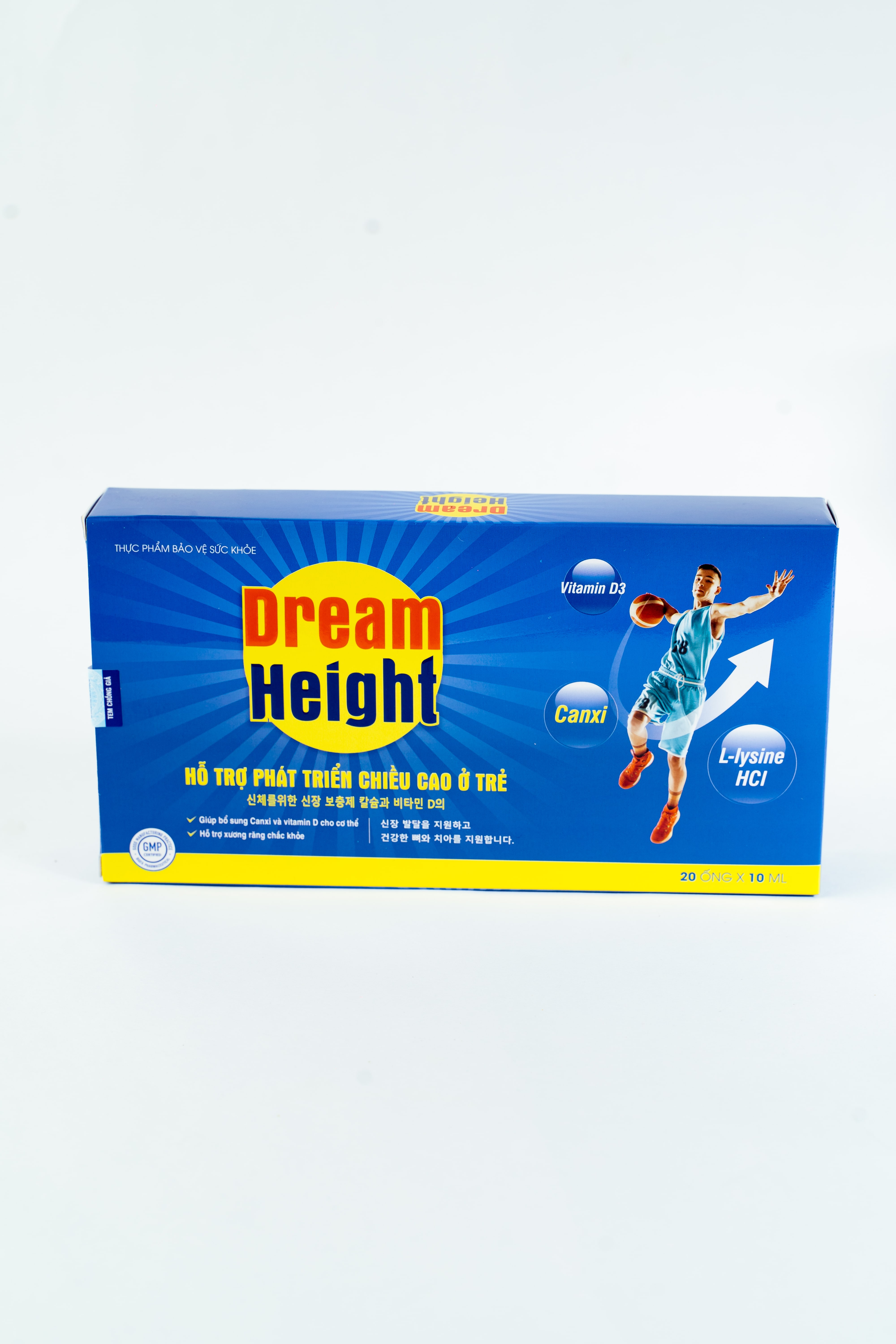 Thực phẩm Siro hỗ trợ tăng chiều cao Dream Height - Hộp 20 Ống