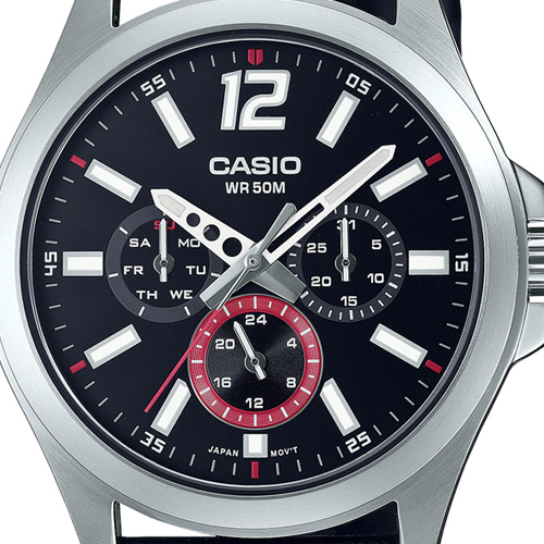 Đồng hồ Casio General Nam Dây Da MTP-E350L-1BVDF