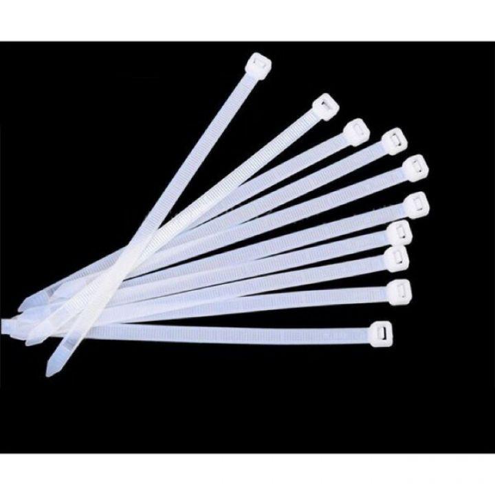 250 cái dây lạt nhựa, dây rút nhựa trắng ngà cỡ 5x400mm