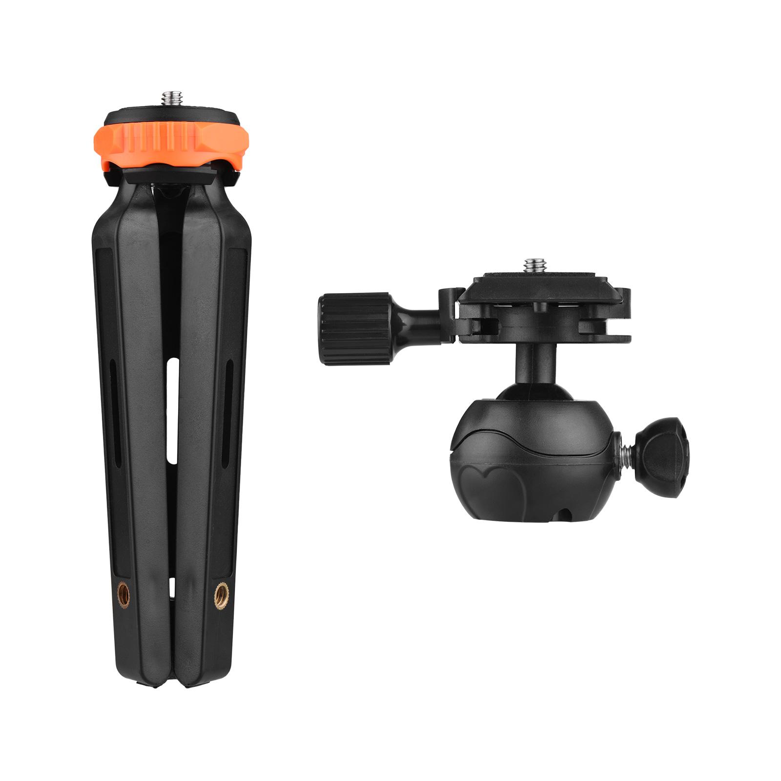 Portable Mini Desktop Tripod with 2 Levels of Adjustable Height Max. Load Bearing 1.2KG 1/4 Inch Screw
