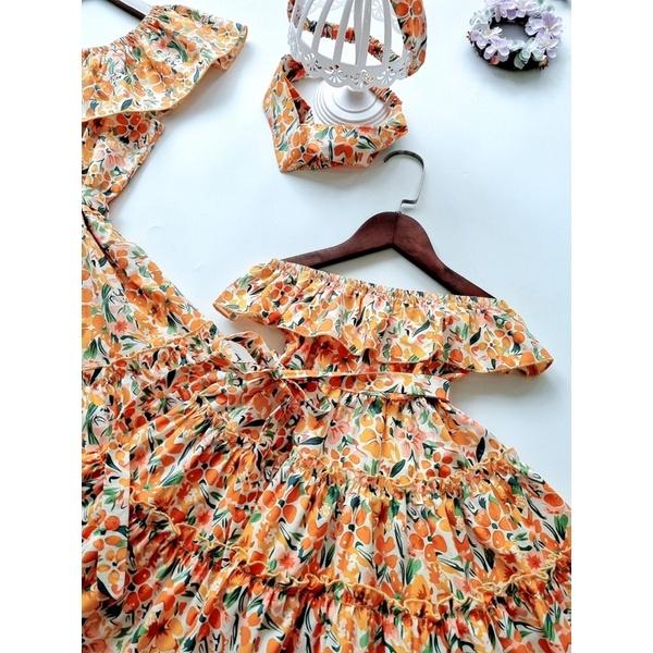 Váy Maxi Mẹ Và Bé Gái 4 Đến 64kg, Đầm Bé Gái Chất Thô Cotton Mát Rượi