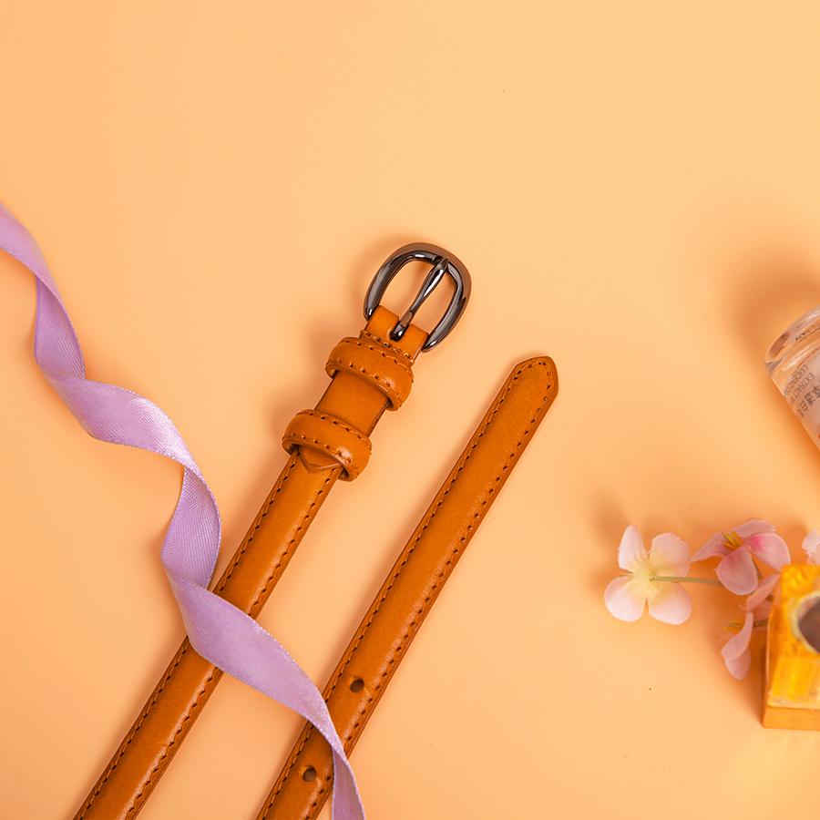 Dây Đeo Cao Cấp Nữ Da Thời Trang Nữ Mỏng Thắt Lưng Nữ Quần Nam Da Thật 100% Chính Hãng Da Thắt Lưng Nữ Trên Phối 3 Màu