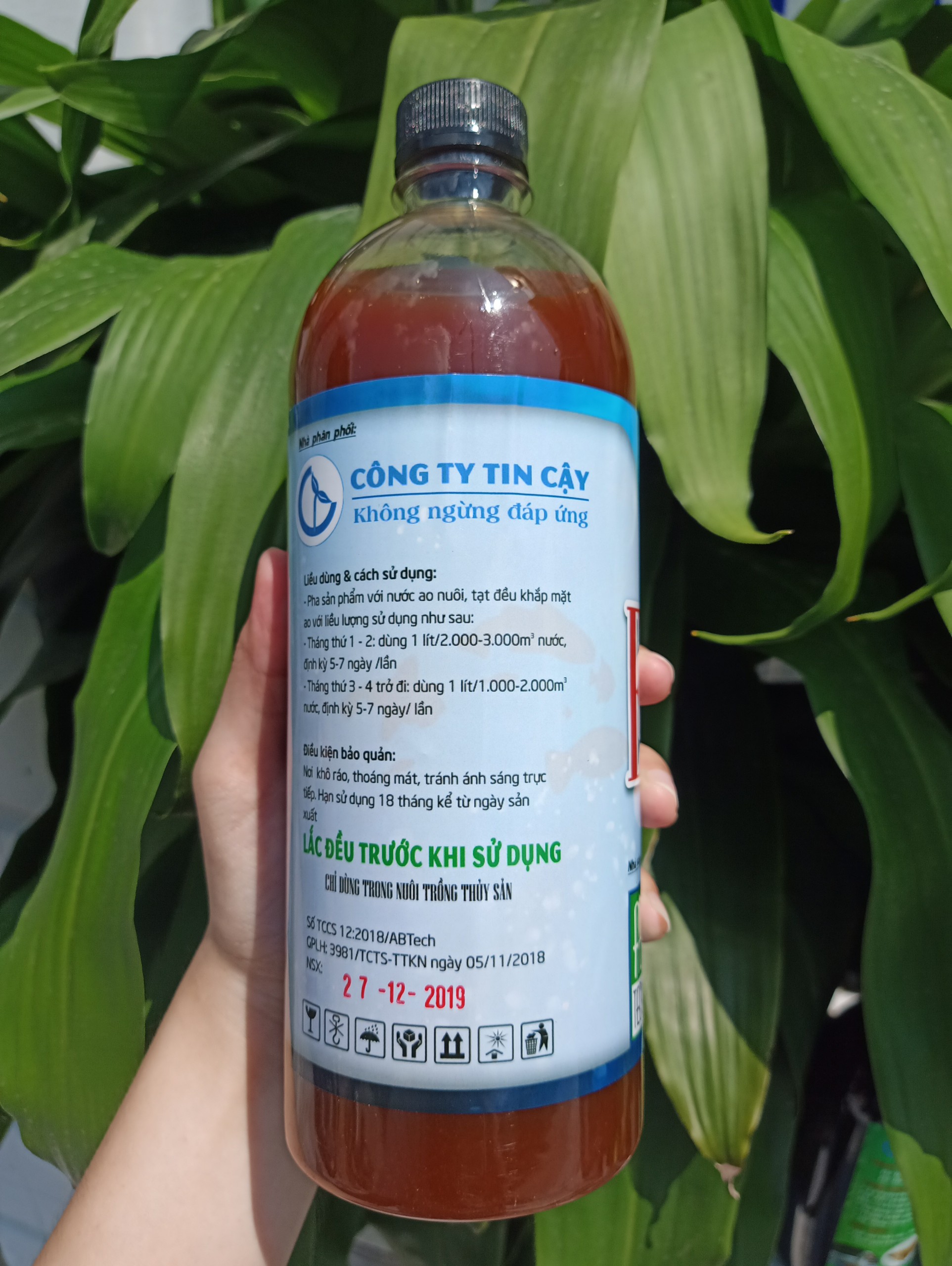 Chế Phẩm Sinh Học EM-AQUA Chuyên Dùng Trong Ao Nuôi Tôm, Cá, Cá Koi