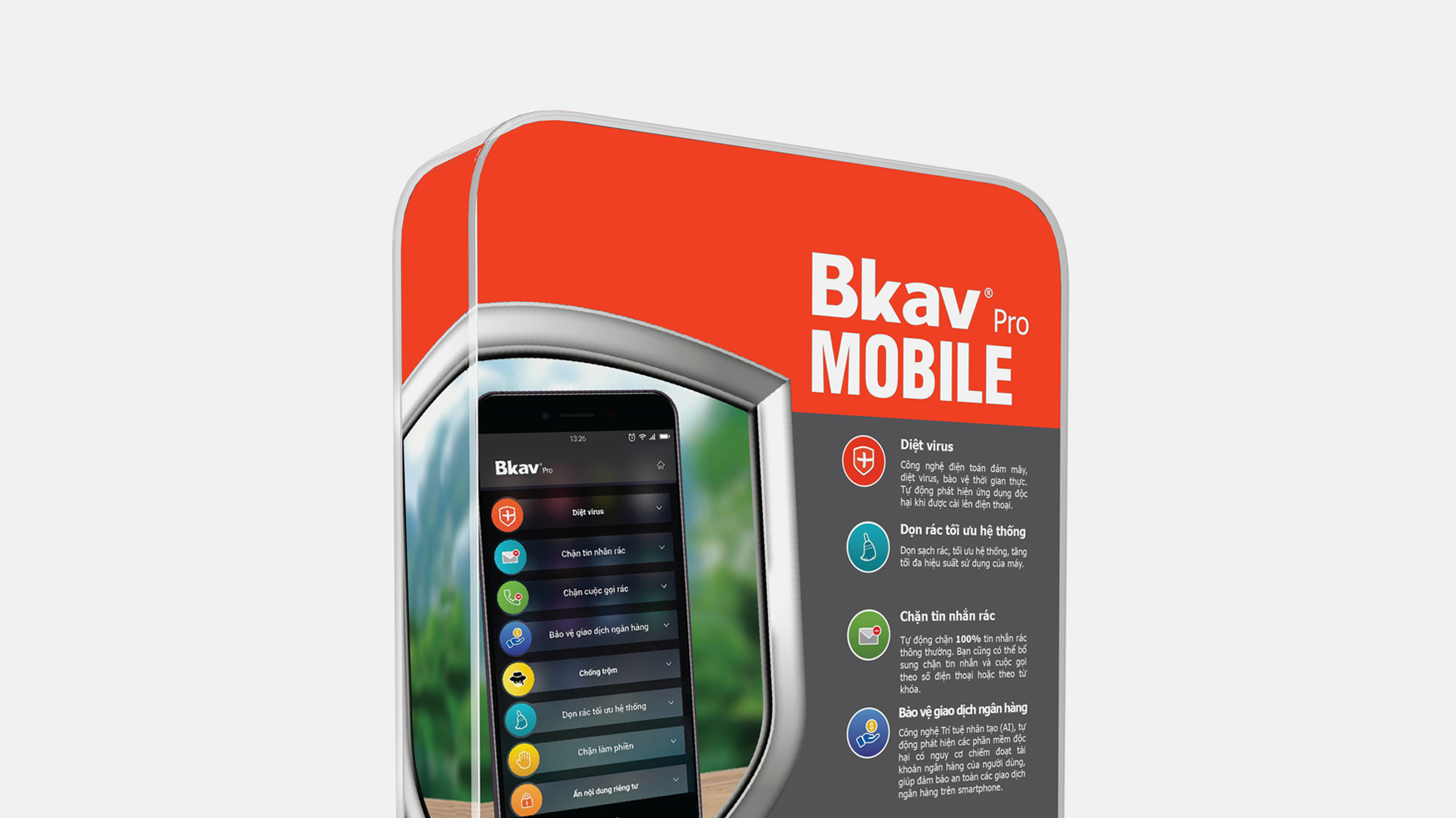 Phần mềm bảo vệ điện thoại Bkav Pro Mobile - Hàng chính hãng