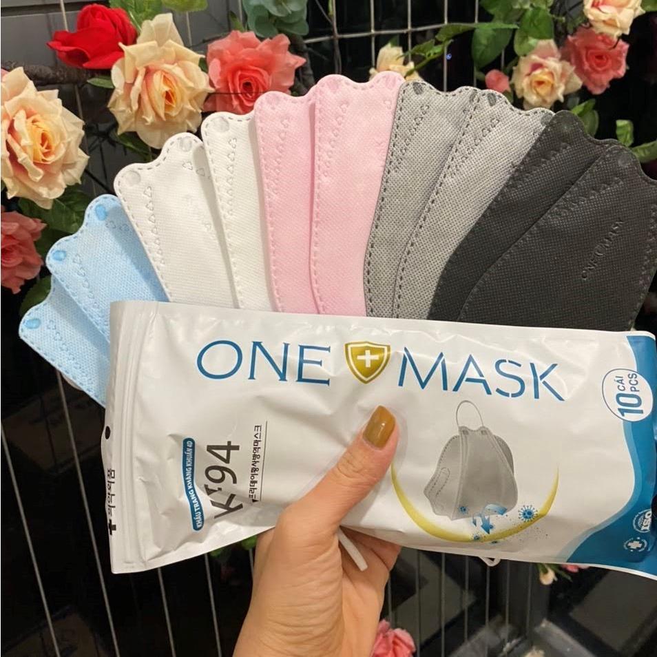 Set 20/10 khẩu trang y tế KF94 ONE MASK ONEMASK kháng khuẩn lọc bụi chống nắng và tia UV công nghệ 4D Hàn Quốc