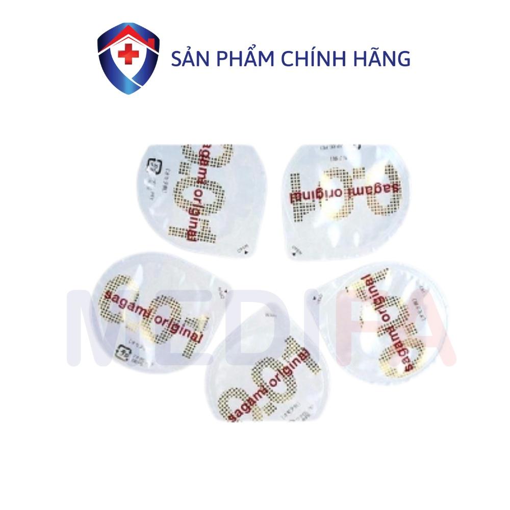 Bao cao su cao cấp Sagami Original 0.01 siêu mỏng siêu dai, BCS chân thật cảm giác như không đeo, Hộp 2 chiếc