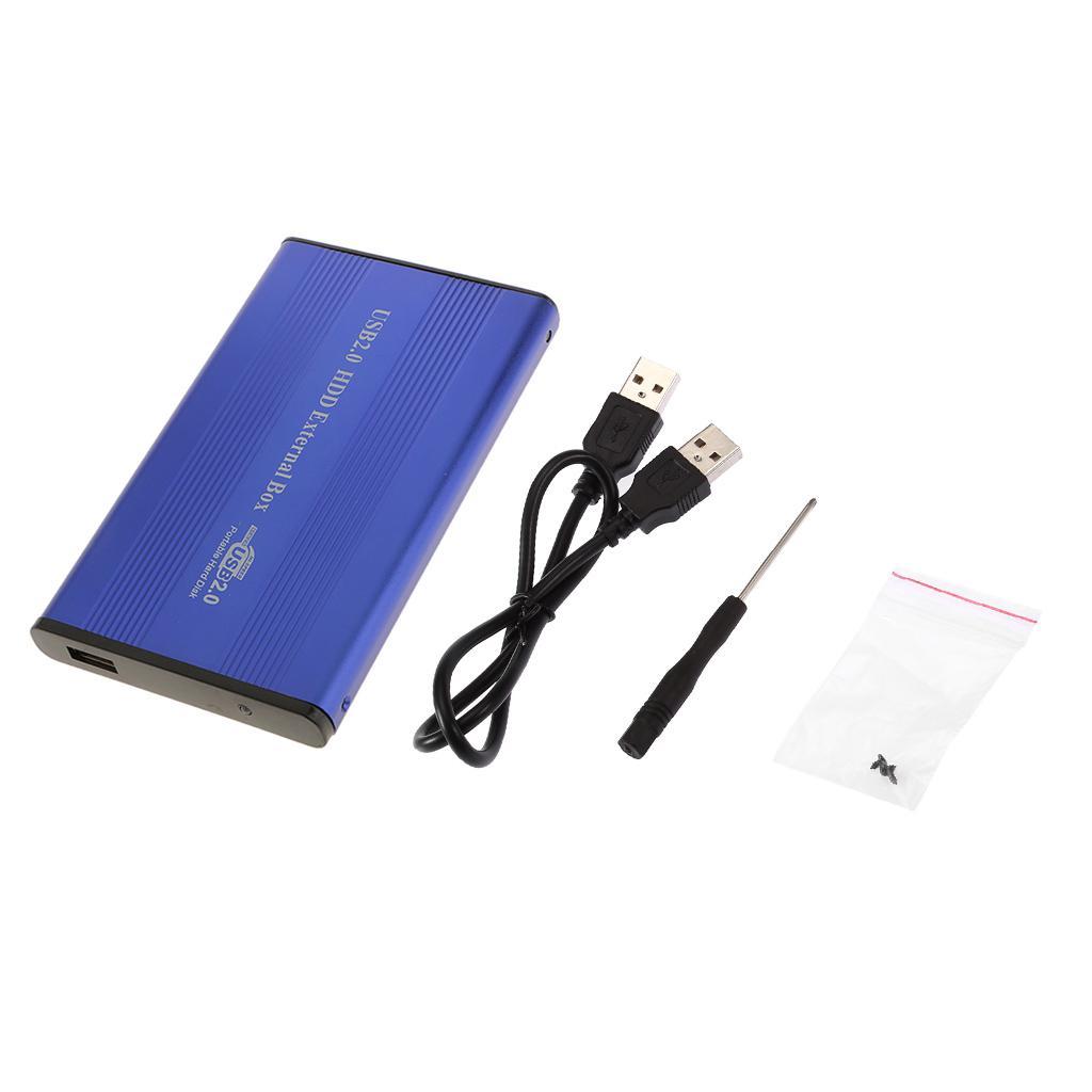 2pcs USB2.0 2.5 IDE SATA Hard Disk Drive HDD Case Box Laptop Disk 480Mbps