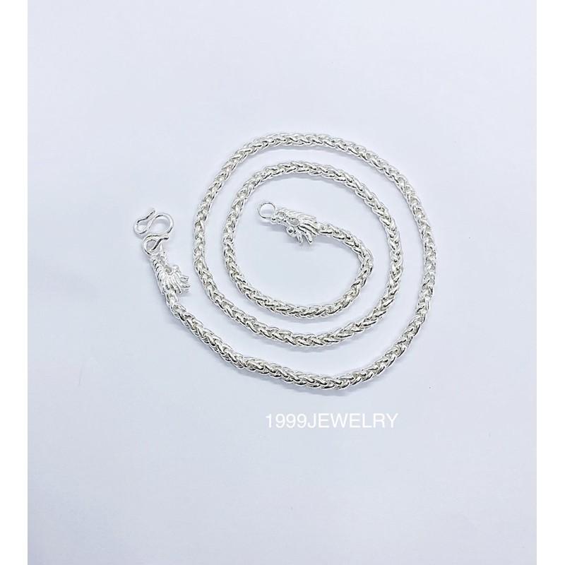 Dây chuyền bạc nguyên chất cá tính, mạnh mẽ dành cho nam.