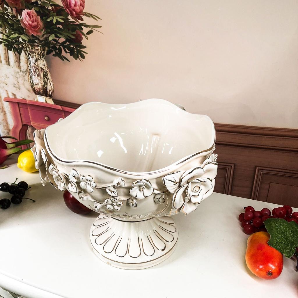 Đĩa quả Chân Cao Tân Cổ Điển Sang Trọng Cbsale-DQ6